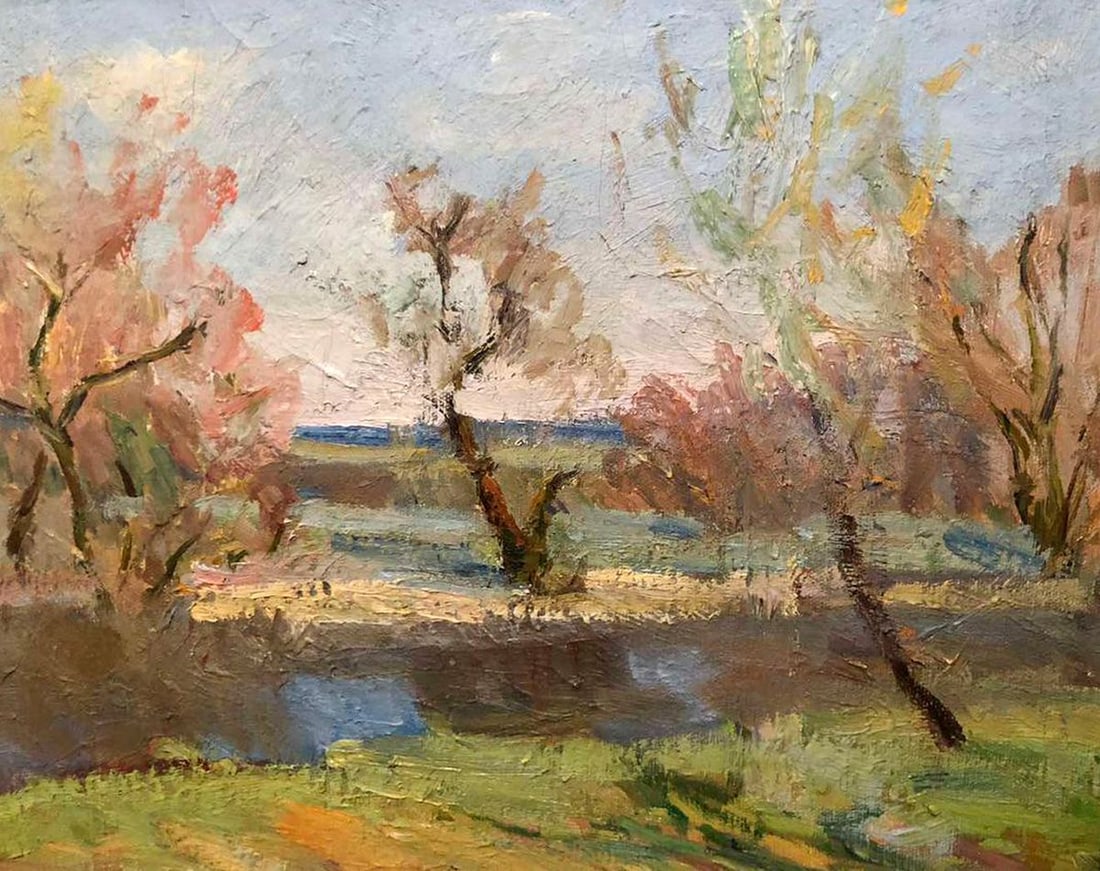 Oil painting Gorenka village Kogan-Shats Matvey Borisovich - 3