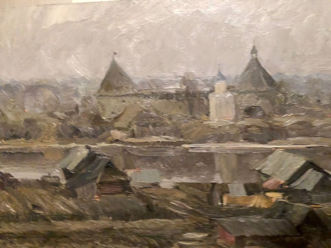 Oil painting Volkhov village Zhezher Anatoly Mikhailovich - 2