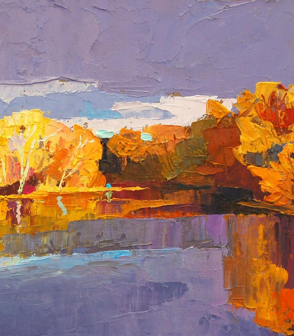 Oil painting Autumn on Psli Egor Ktpatunov - 4