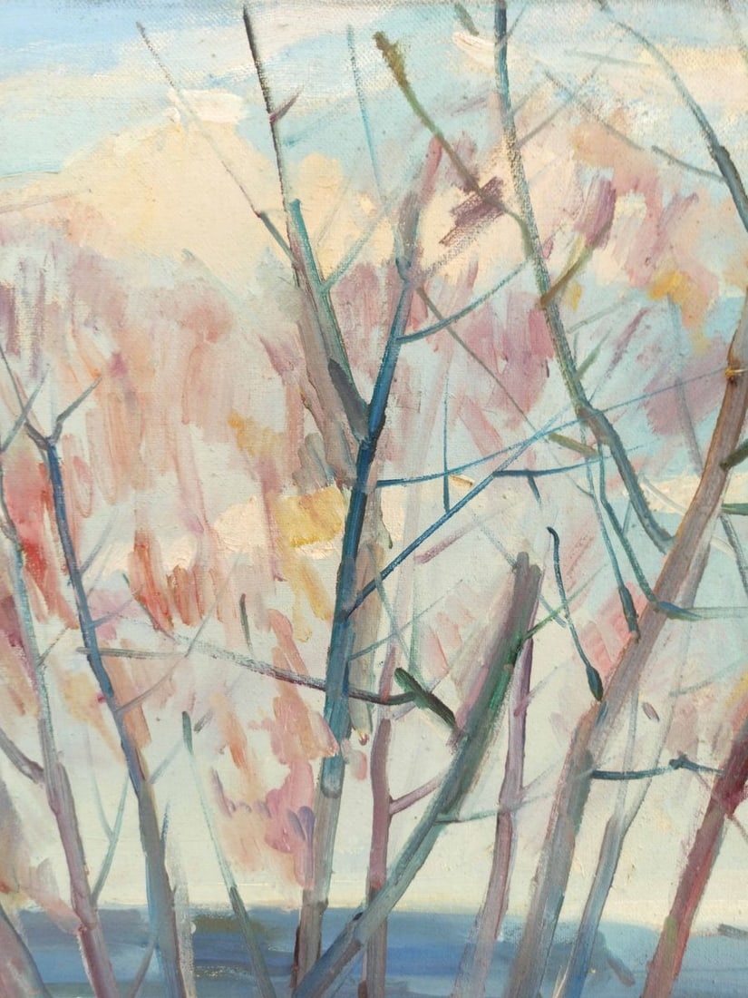 Oil painting The last warm days Peter Tovpev - 3