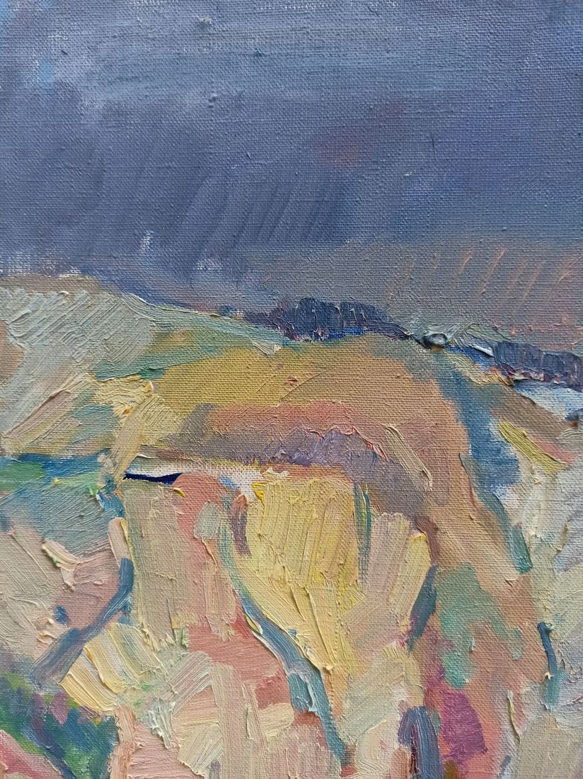 Oil painting White rock Peter Tovpev - 2