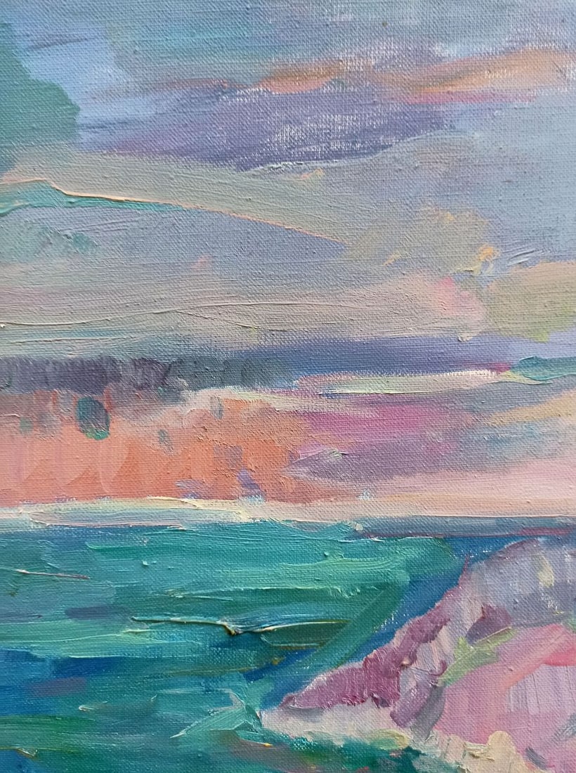 Oil painting White rock Peter Tovpev - 4