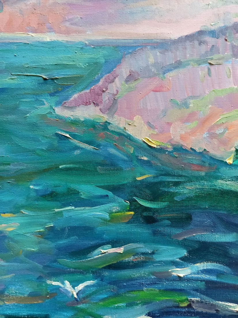 Oil painting White rock Peter Tovpev - 8