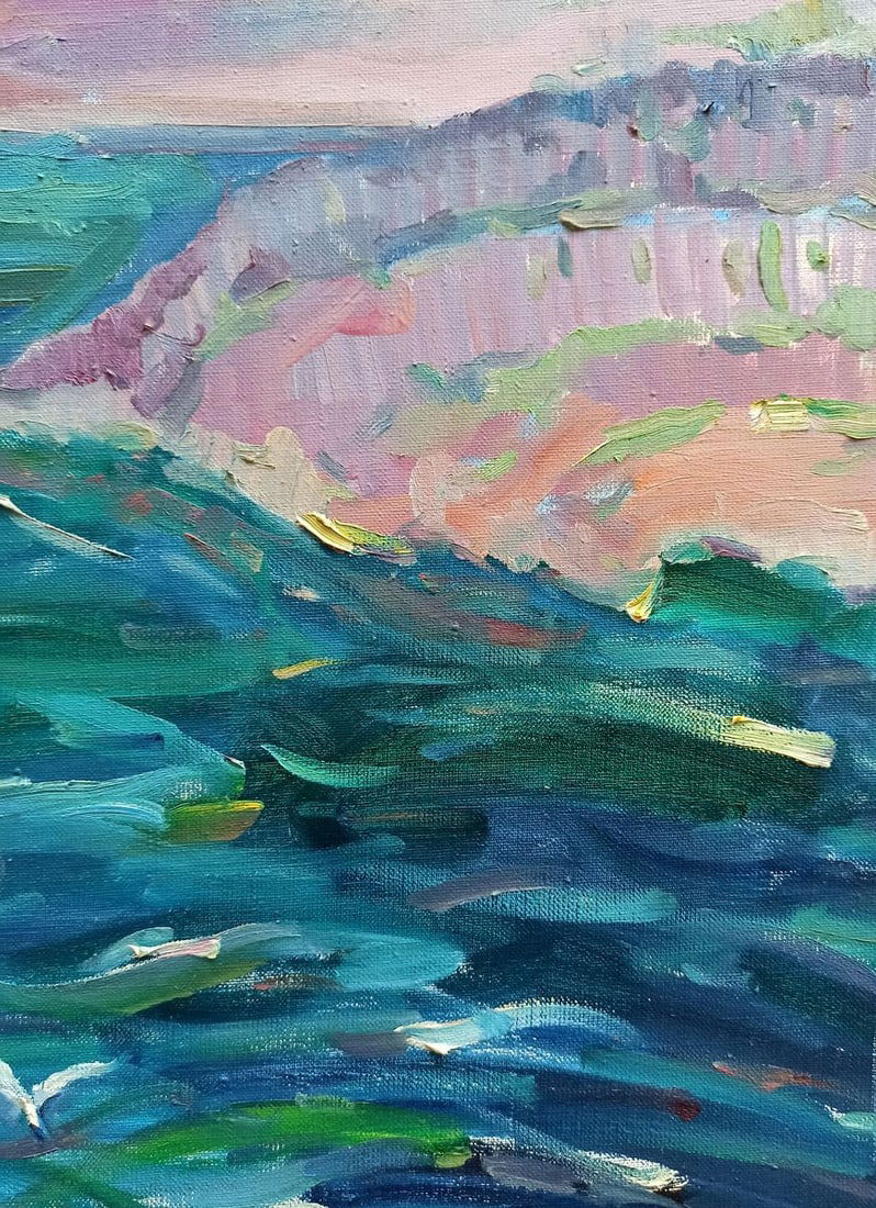 Oil painting White rock Peter Tovpev - 9