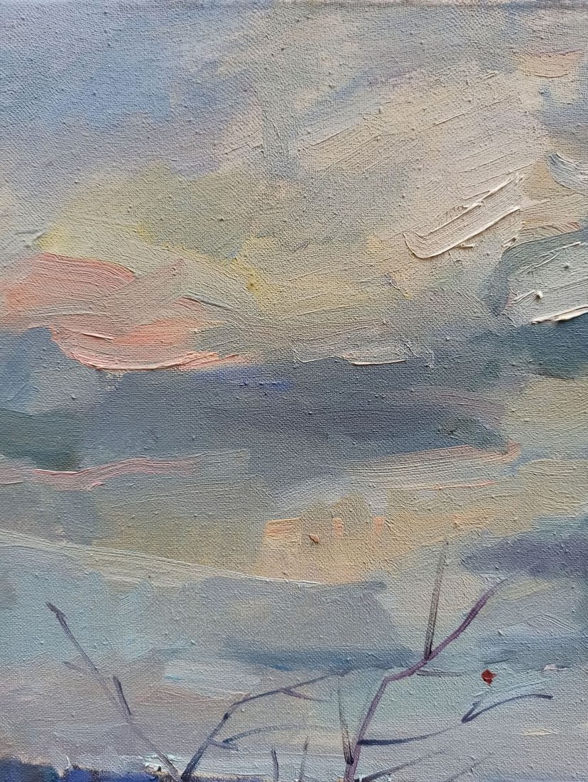 Oil painting Autumn landscape Peter Tovpev - 3