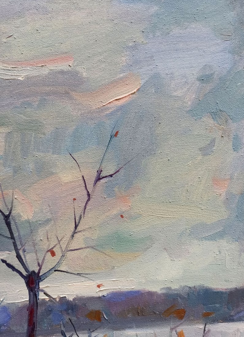 Oil painting Autumn landscape Peter Tovpev - 5