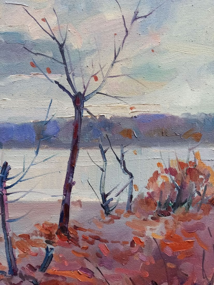 Oil painting Autumn landscape Peter Tovpev - 8