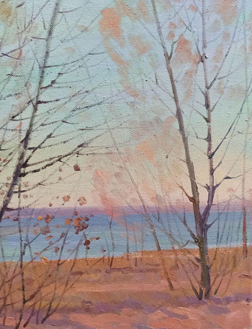 Oil painting Autumn landscape Peter Tovpev - 5