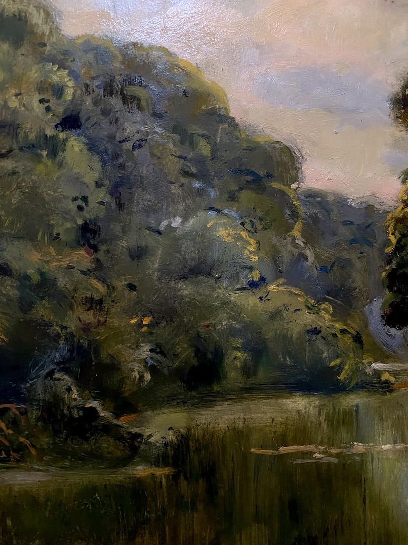 Oil painting Childhood river Litvinov Oleg Arkad'yevich - 6