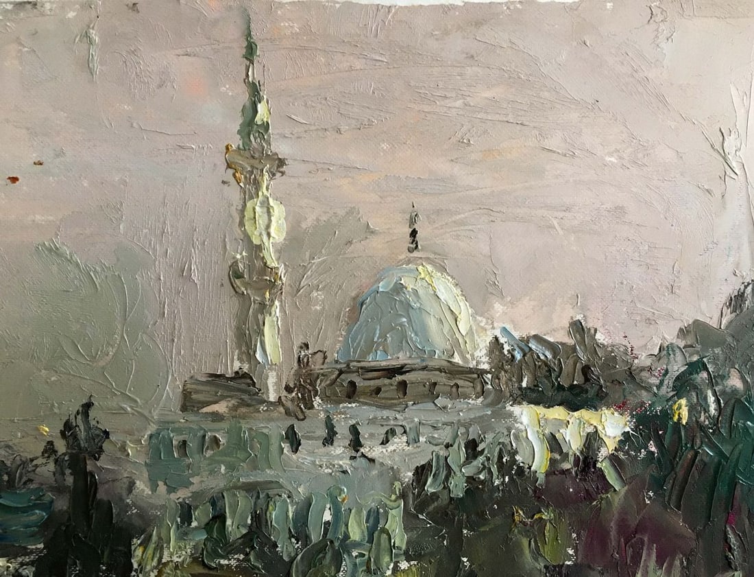 Oil painting City landscape Endeberya Viktor - 2