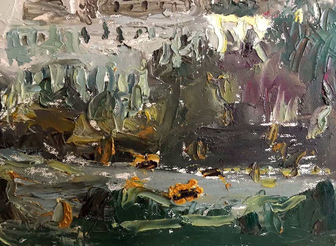 Oil painting City landscape Endeberya Viktor - 5