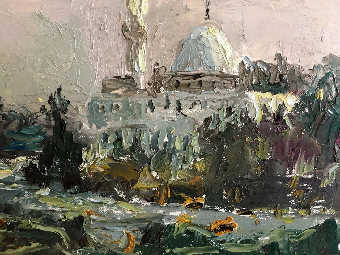 Oil painting City landscape Endeberya Viktor - 6