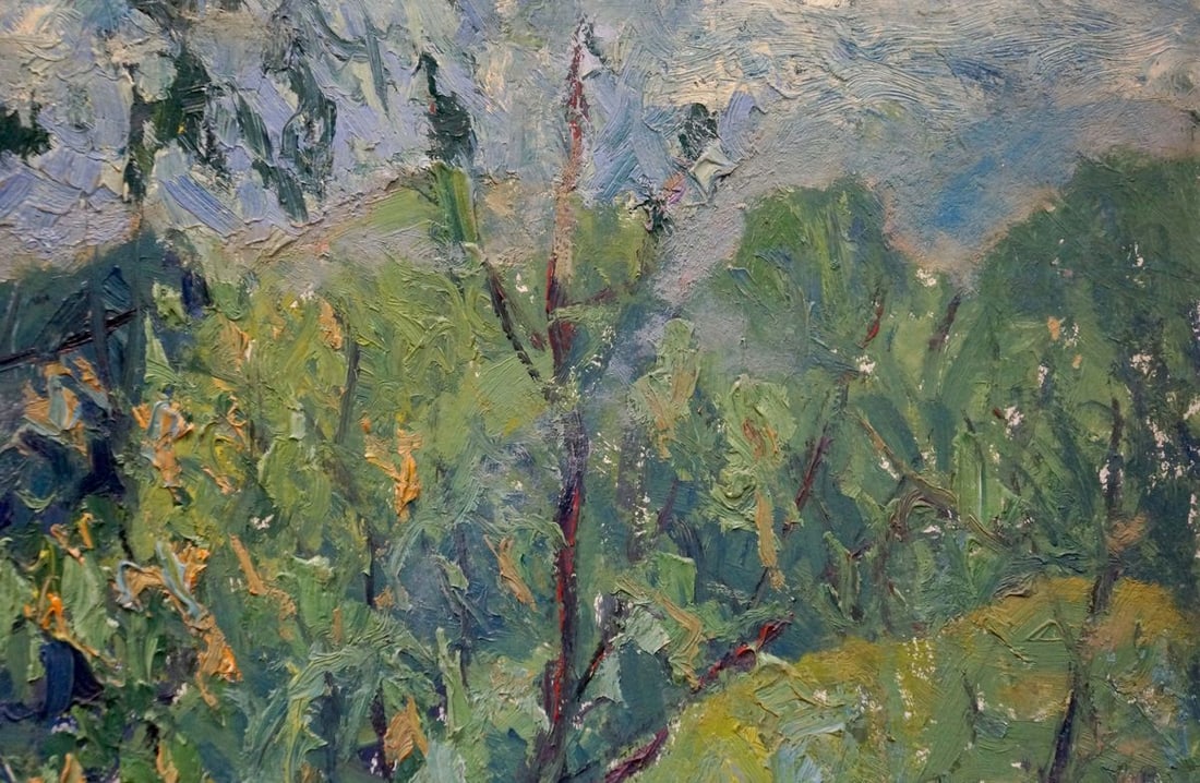 Oil painting River landscape Gaiduk Viktor Kirillovich - 4