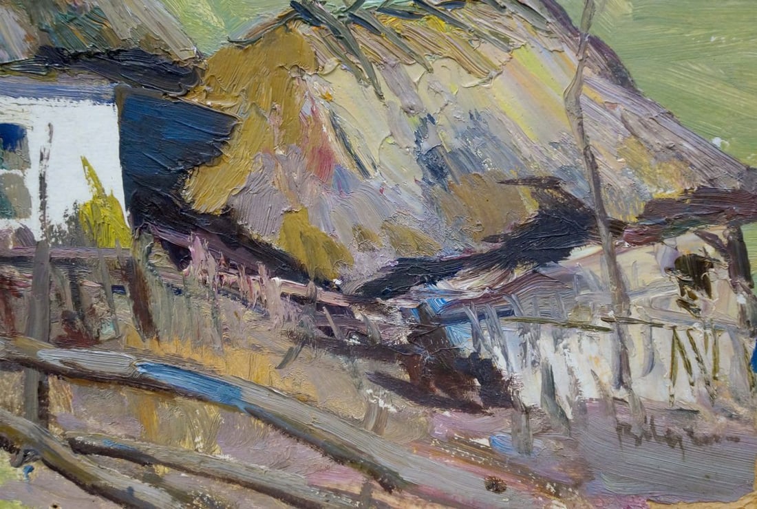 Oil painting Home landscape Leonid Ovsiyovych Muchnyk - 5