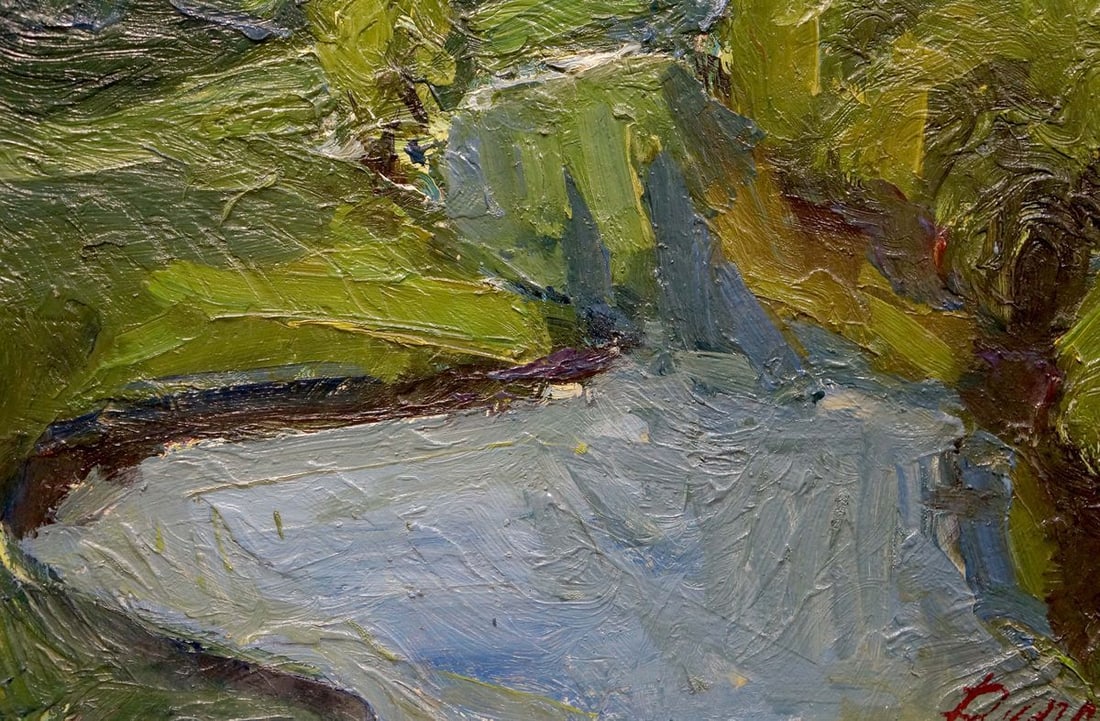 Oil painting Waterfall Dupliy Sergey Alexandrovich - 2