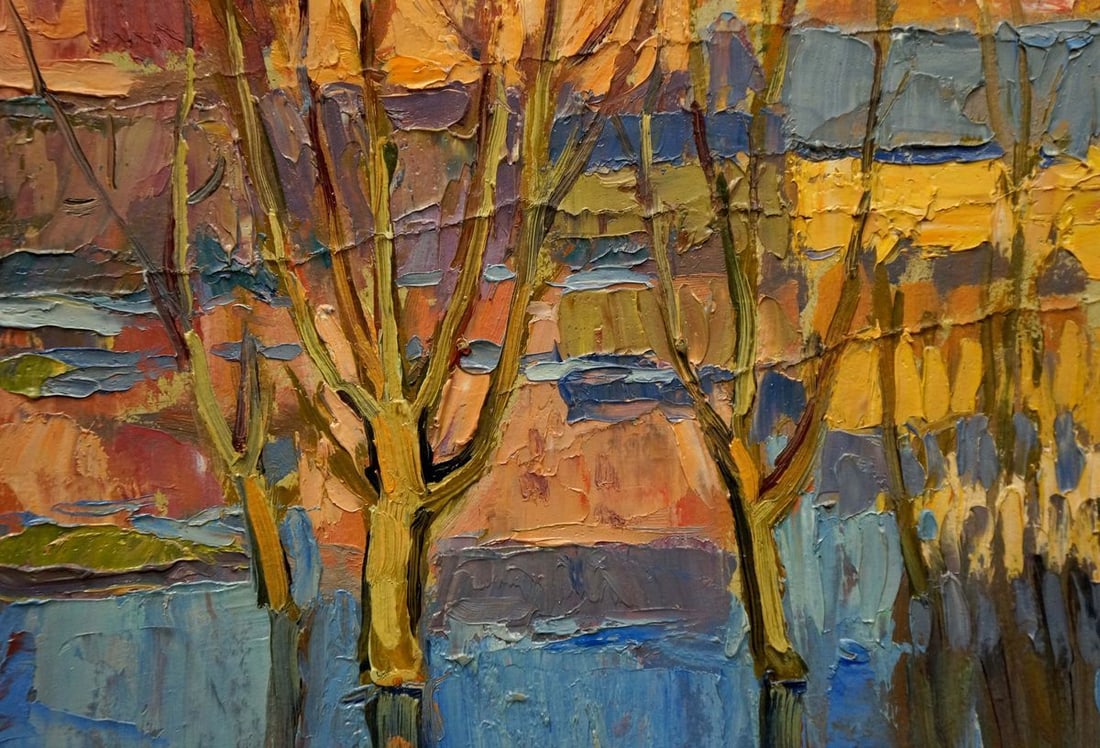 Oil painting Night cityscape Kiyansky Yuri Mikhailovich - 3