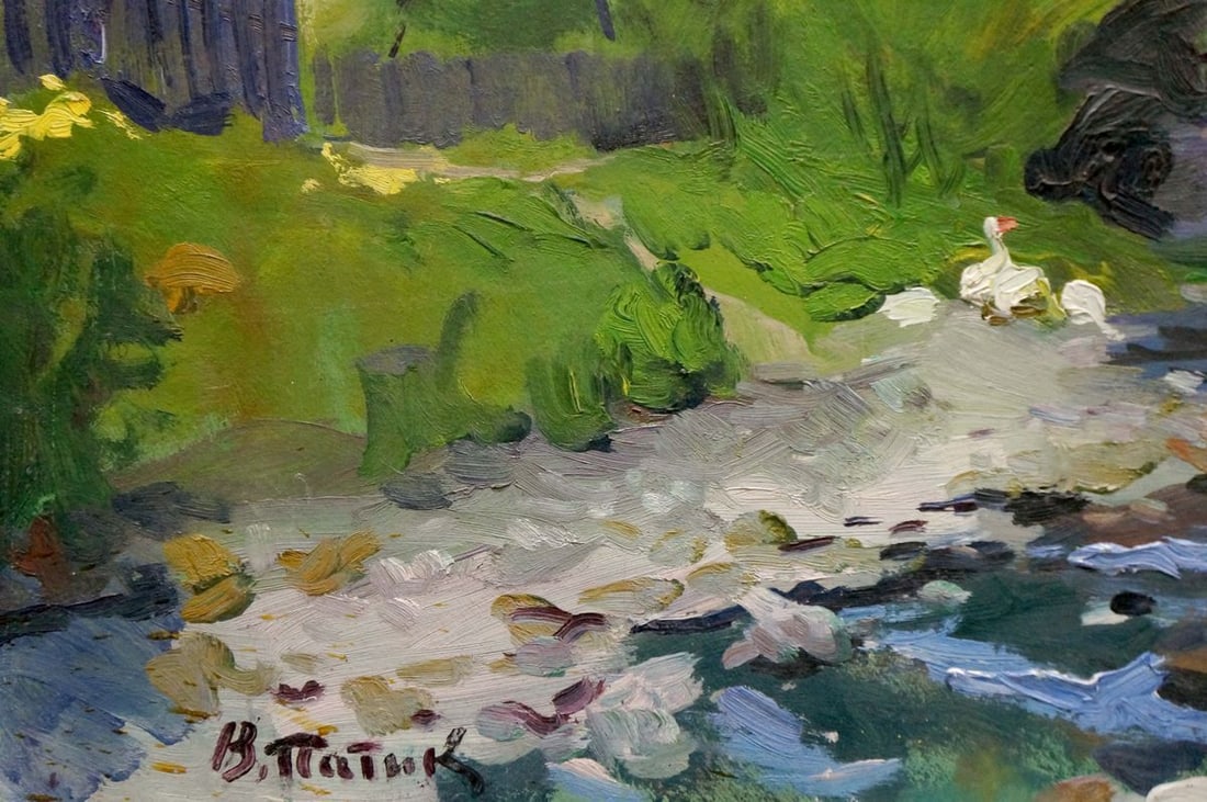 Oil painting The river flows Patik Volodymyr Yosypovych - 2