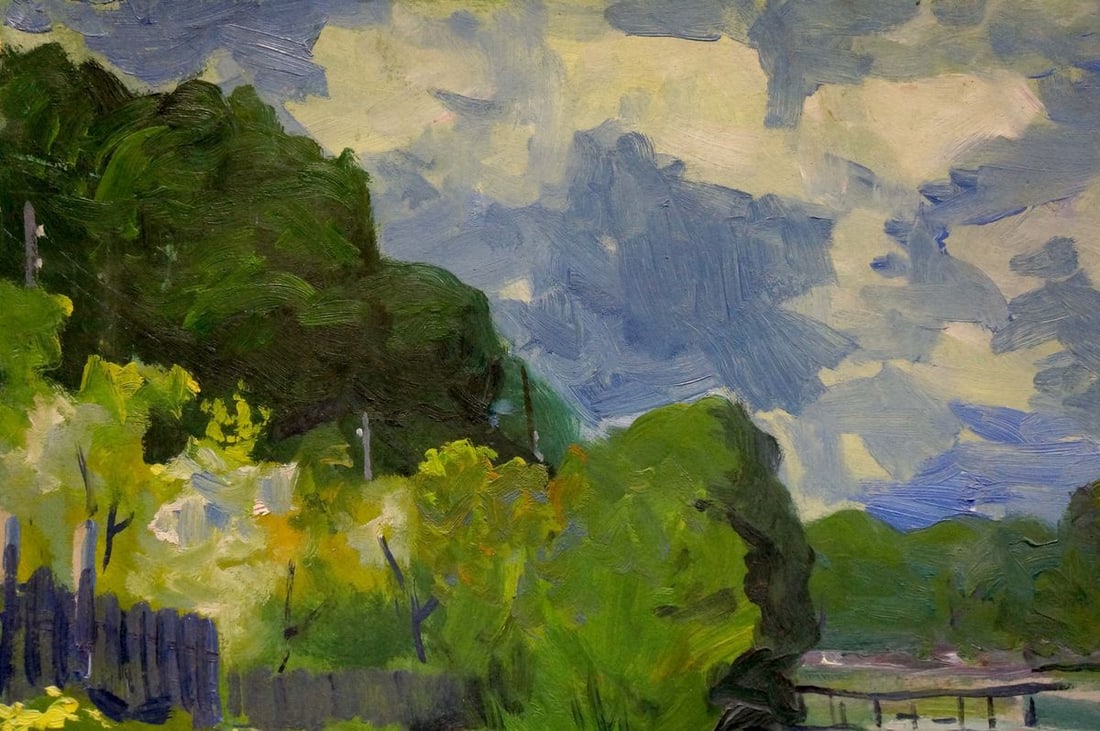 Oil painting The river flows Patik Volodymyr Yosypovych - 3