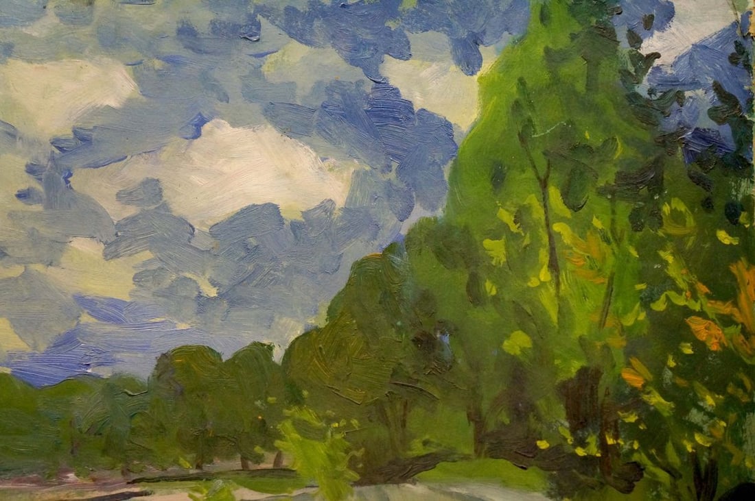 Oil painting The river flows Patik Volodymyr Yosypovych - 4