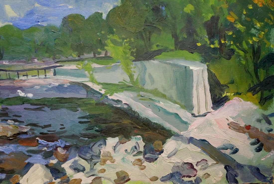 Oil painting The river flows Patik Volodymyr Yosypovych - 5