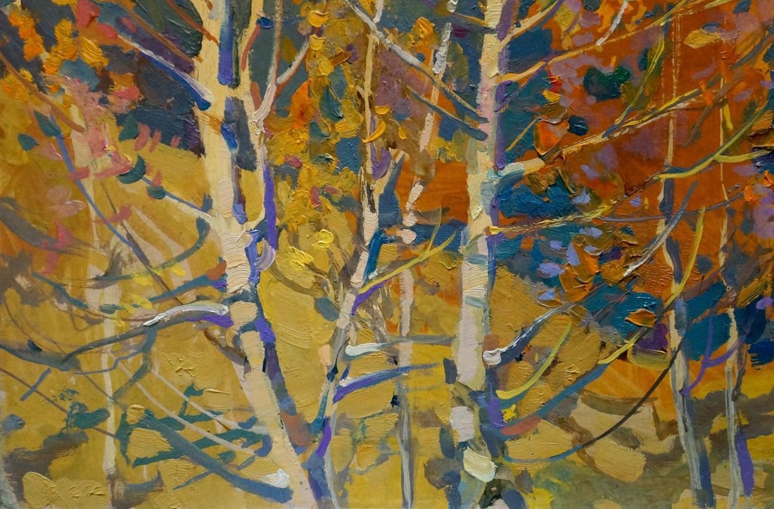 Oil painting Golden autumn Kolesnik Boris Afanasevich - 2