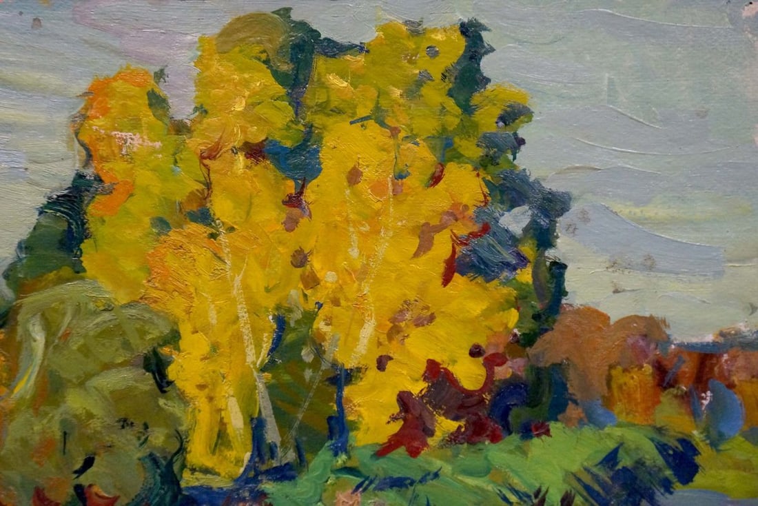 Oil painting Autumn landscape Fomin Anatoly Nikiforovich - 4