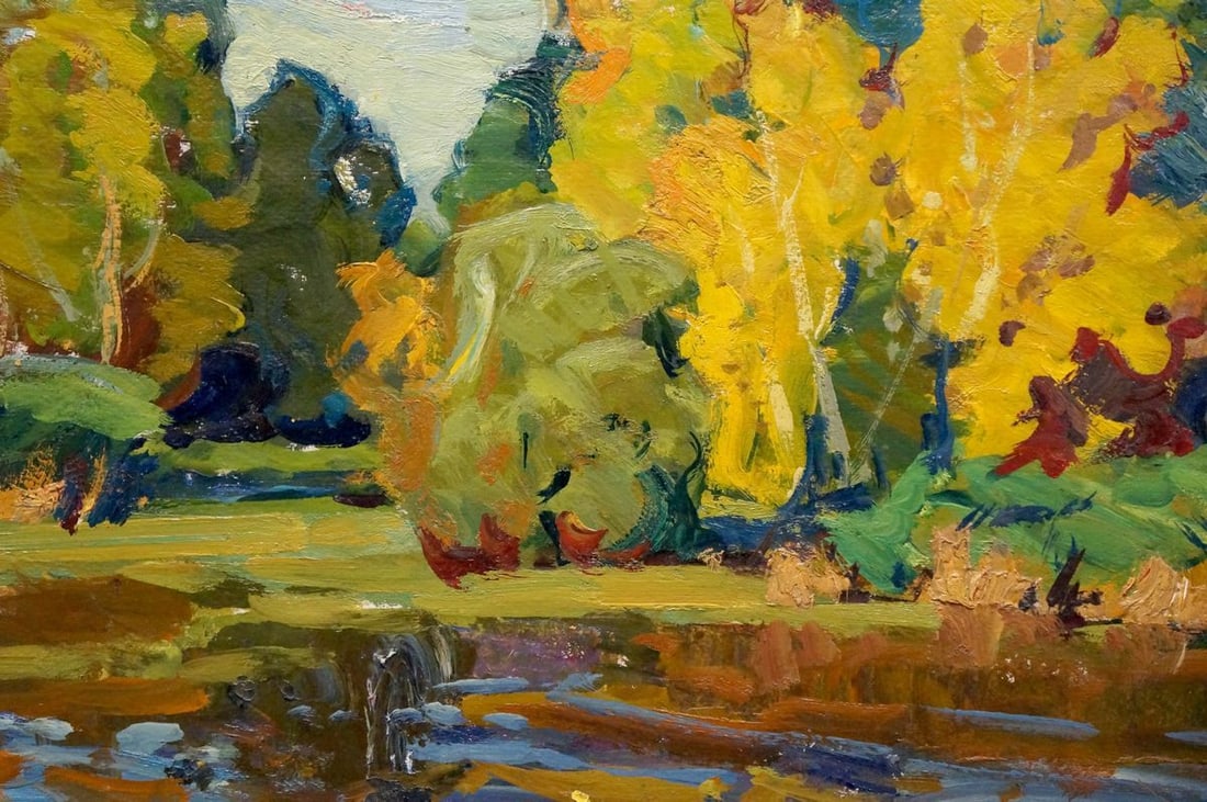 Oil painting Autumn landscape Fomin Anatoly Nikiforovich - 6