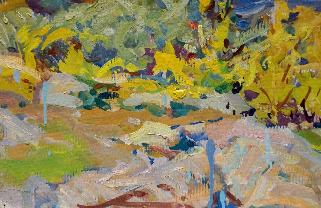 Oil painting Golden autumn Kolosovsky Georgy Sergeevich - 2