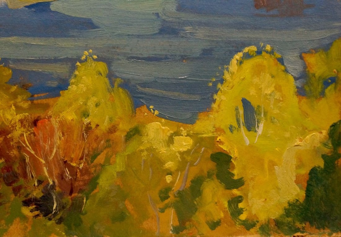 Oil painting River landscape Buryachok Nikolay Ivanovich - 5