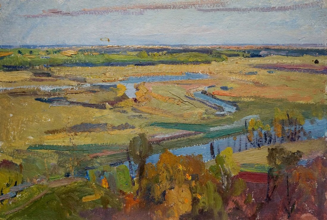 Oil painting Place to rest Gantman Moses Faybovich (1 of 8)