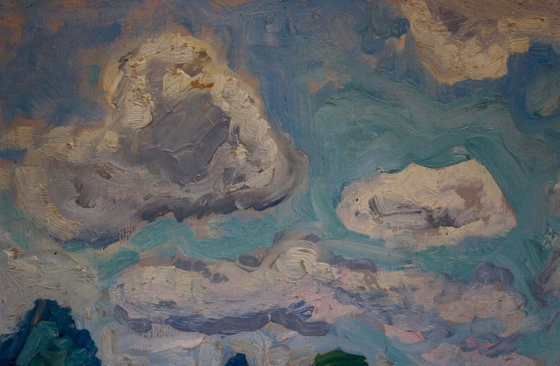 Oil painting Thunderstorm is coming Gaiduk Viktor Kirillovich - 3