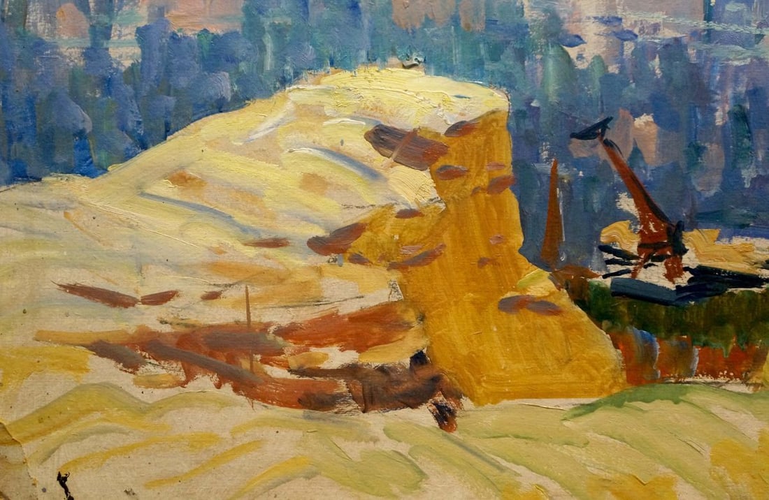 Oil painting Boats by the cliff Kolosovsky Georgy Sergeevich - 2