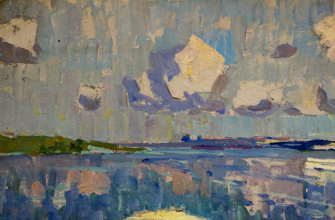 Oil painting Boats by the cliff Kolosovsky Georgy Sergeevich - 3