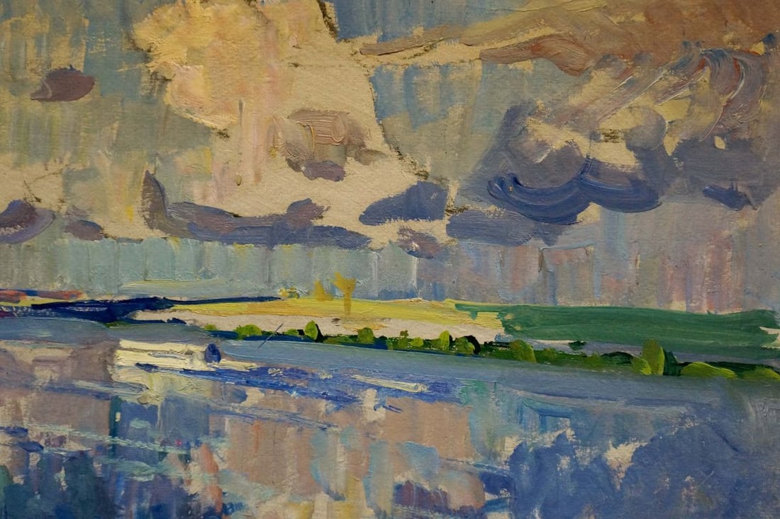 Oil painting Boats by the cliff Kolosovsky Georgy Sergeevich - 4