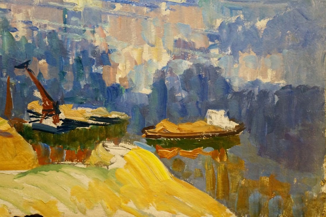 Oil painting Boats by the cliff Kolosovsky Georgy Sergeevich - 5