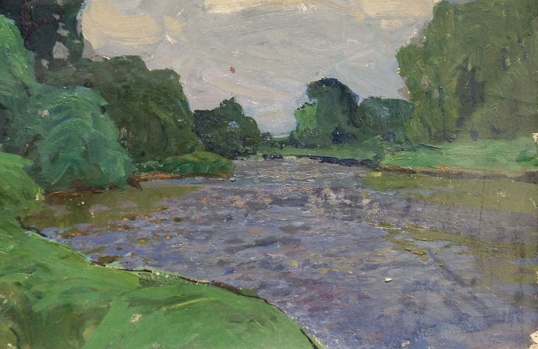 Oil painting Bad weather Fomin Anatoly Nikiforovich - 5