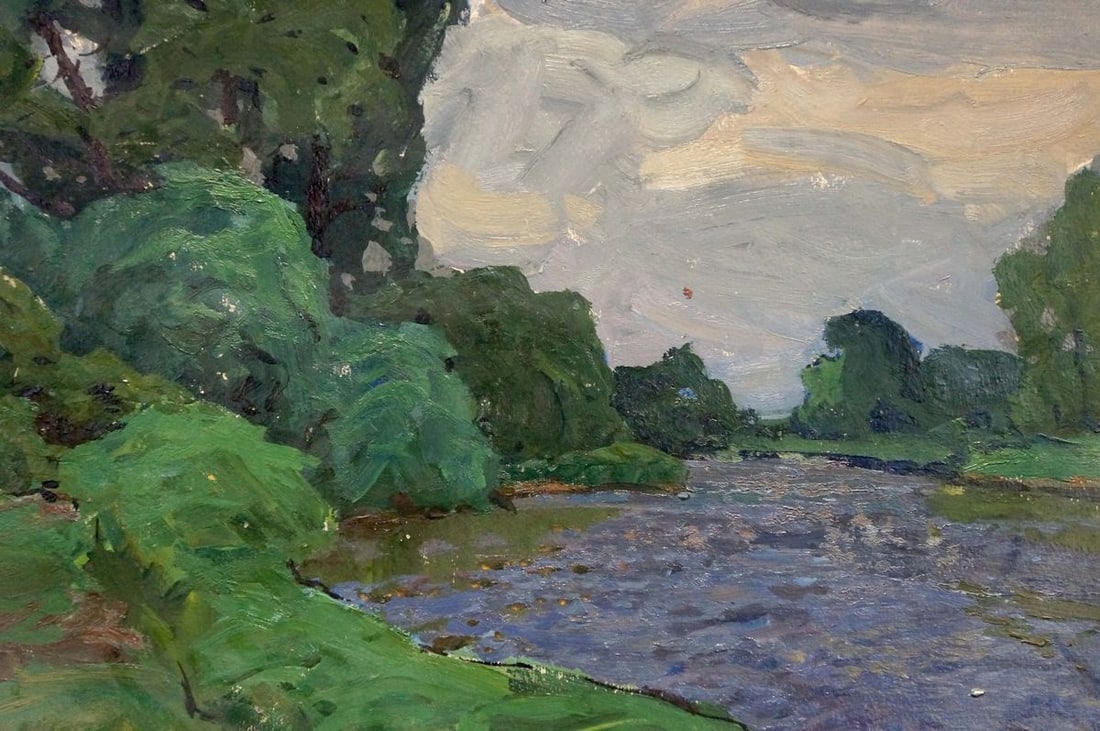 Oil painting Bad weather Fomin Anatoly Nikiforovich - 6