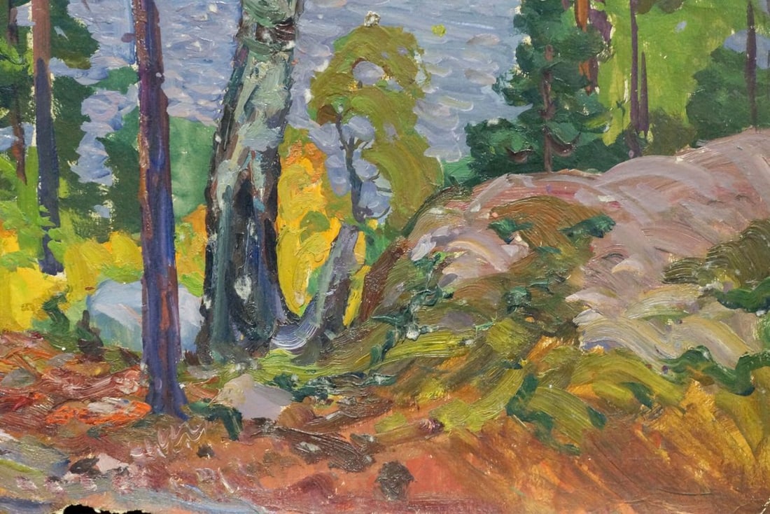 Oil painting River landscape Fomin Anatoly Nikiforovich - 5