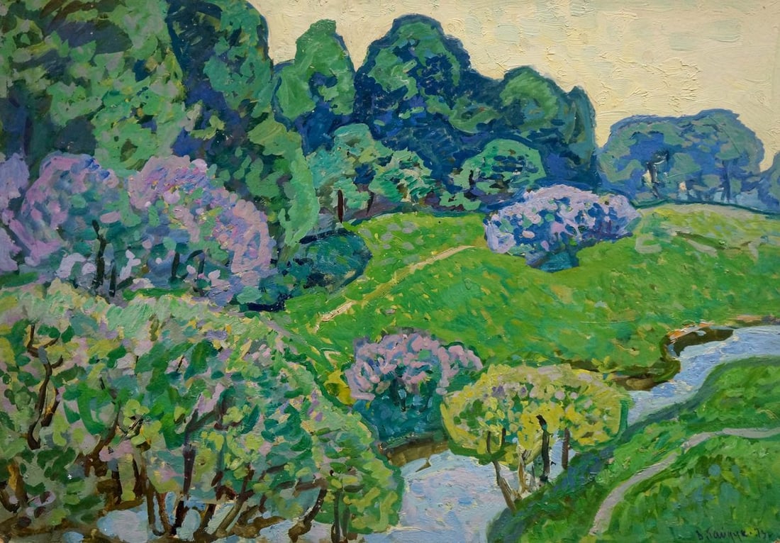 Oil painting Warm morning Gaiduk Viktor Kirillovich: Title: Oil painting Warm morning Gaiduk Viktor Kirillovich Description: NoVerns 392 *** ABOUT THIS PAINTING *** * TITLE: "Warm morning" * ARTISTS: Gaiduk Viktor Kirillovich * SIZE: 42x60 cm/'16.53x23.