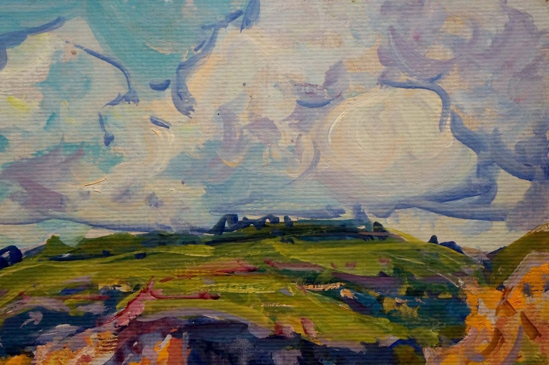 Oil painting Sandy shore Kolosovsky Georgy Sergeevich - 4