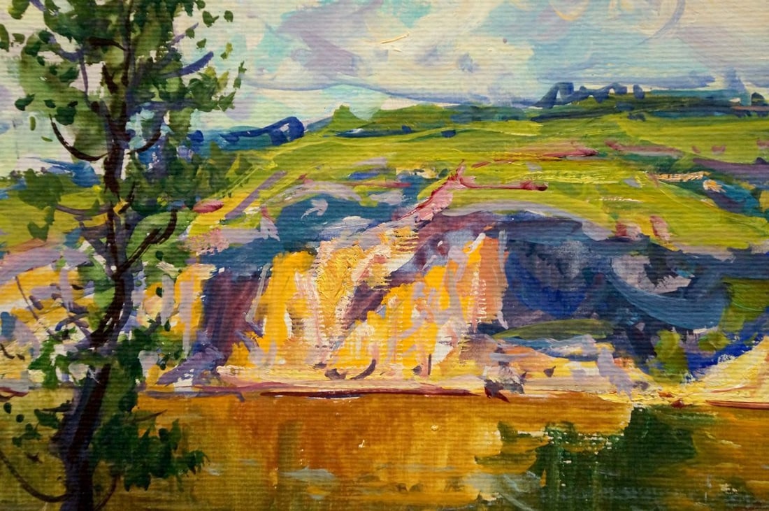 Oil painting Sandy shore Kolosovsky Georgy Sergeevich - 6