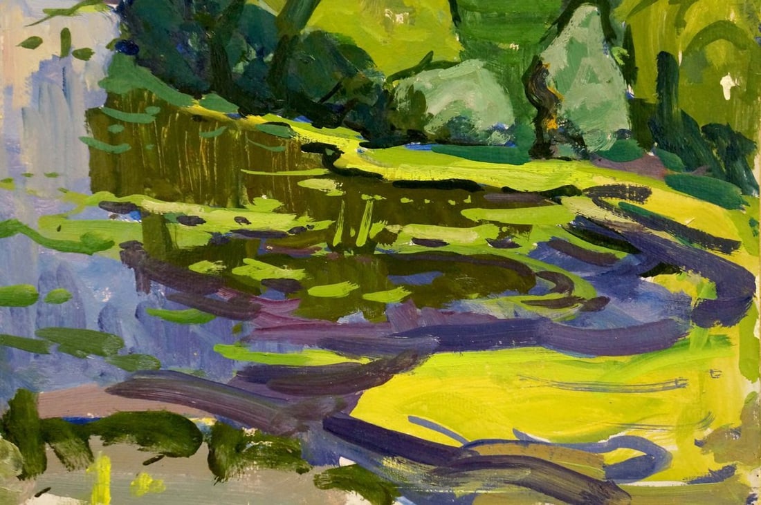 Oil painting On the Dnieper Ruban Grigory Savelievich - 5