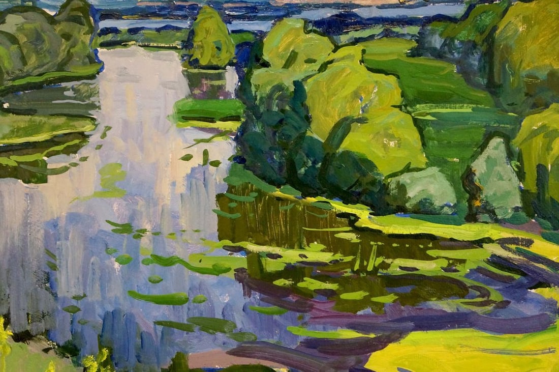 Oil painting On the Dnieper Ruban Grigory Savelievich - 6