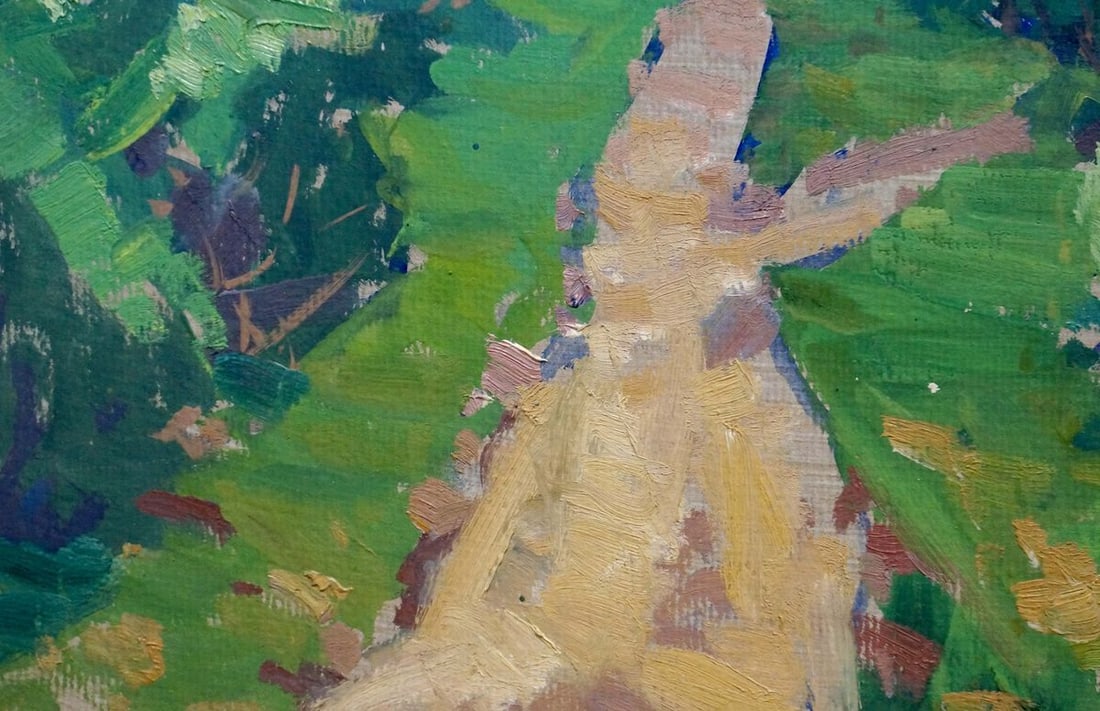 Oil painting Natural landscape Fomin Anatoly Nikiforovich - 2