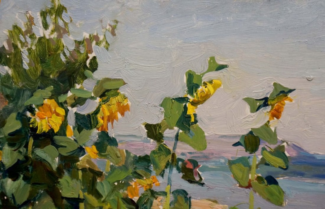 Oil painting Sunflowers Glushchenko Nikolay Petrovich - 3