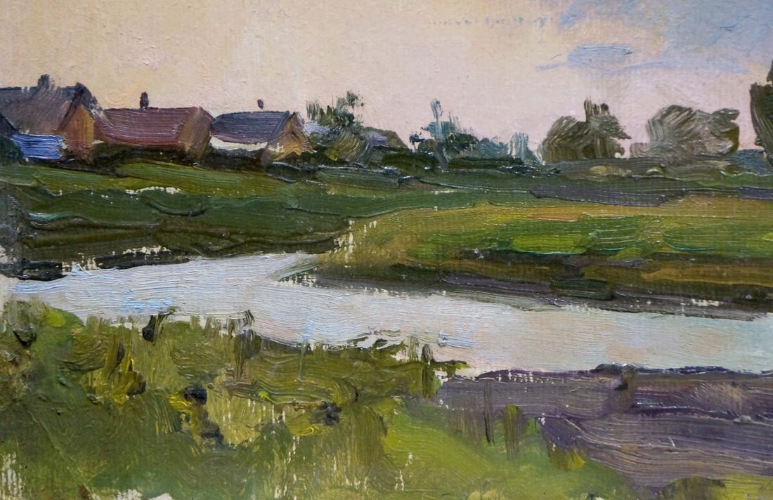 Oil painting Evening landscape Trohimenko Karp Demyanovich - 2