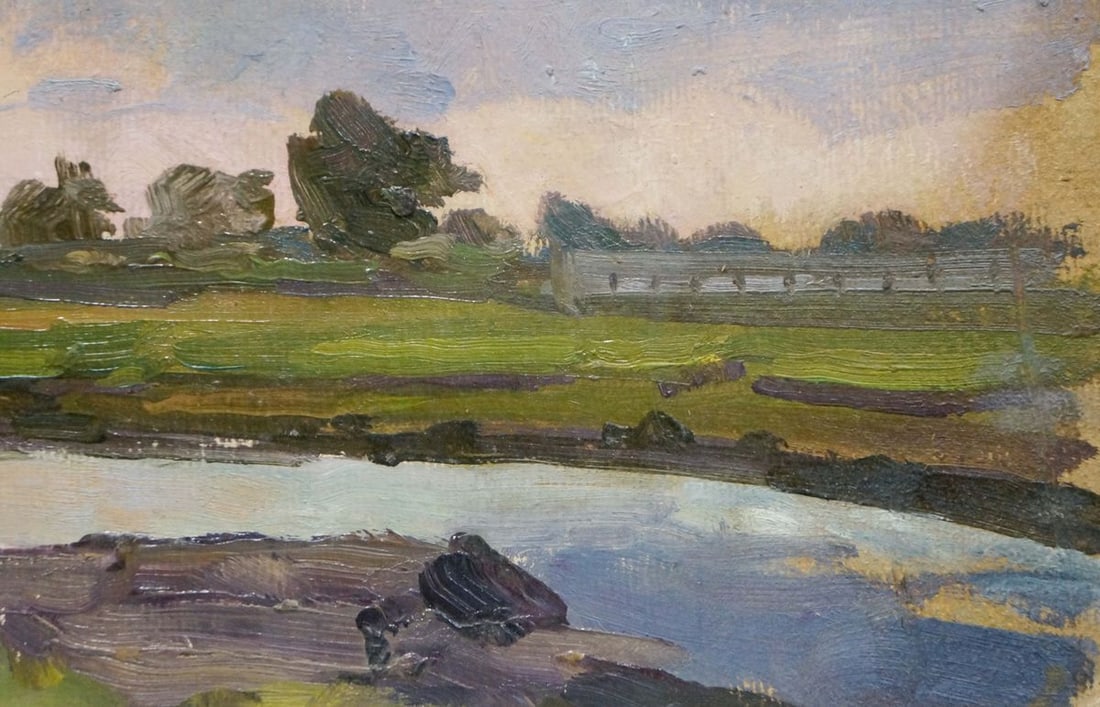 Oil painting Evening landscape Trohimenko Karp Demyanovich - 5