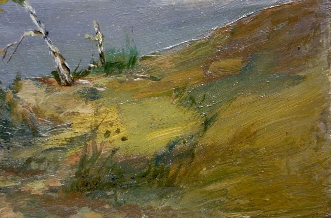 Oil painting Evening landscape - 5