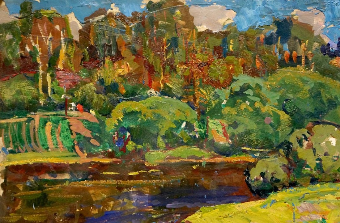 Oil painting Summer landscape Gaiduk Viktor Kirillovich - 3