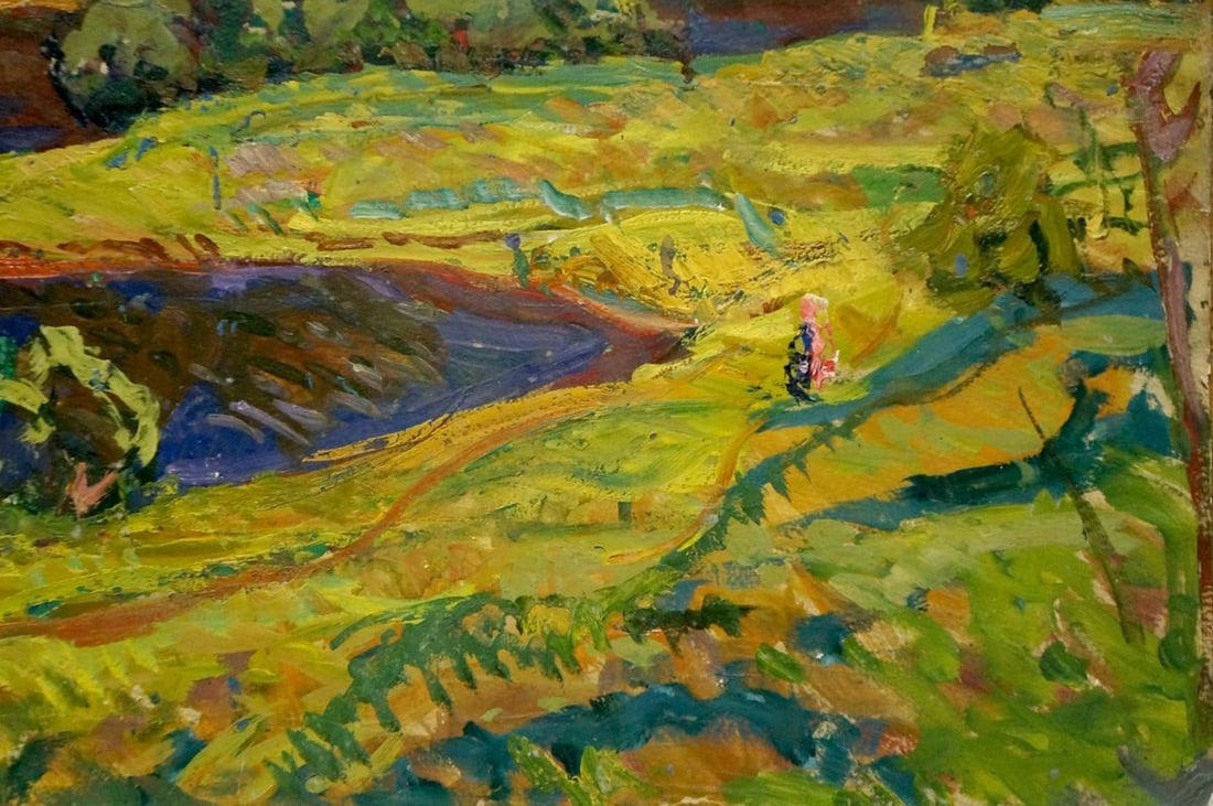 Oil painting Summer landscape Gaiduk Viktor Kirillovich - 5
